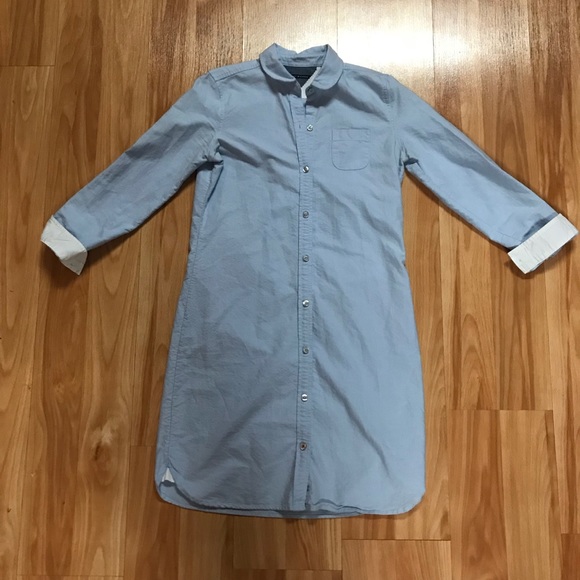 Tommy Hilfiger Dresses & Skirts - Tommy Hilfiger blue shirt dress size 0